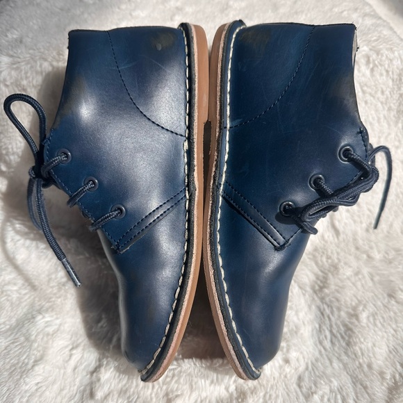 L’Amour Size 13 Navy Logan lace up mid-top shoe - Picture 5 of 8